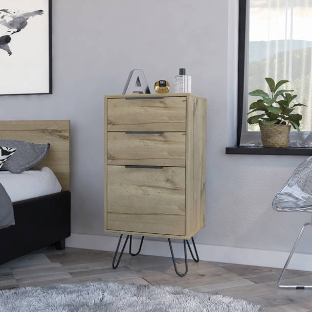Millwood Pines Allenwood Solid Wood Nightstand | Wayfair